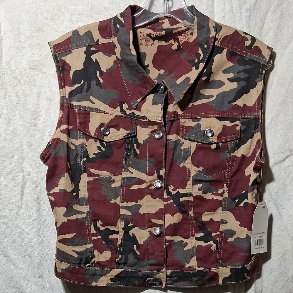 Camouflage Vest by Crystal Vogue